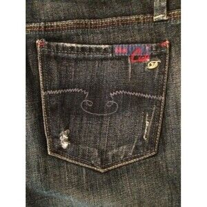 Blue Cult Women's Jeans Boot Cut Distressed Stretch Jeans Size 28 X 33